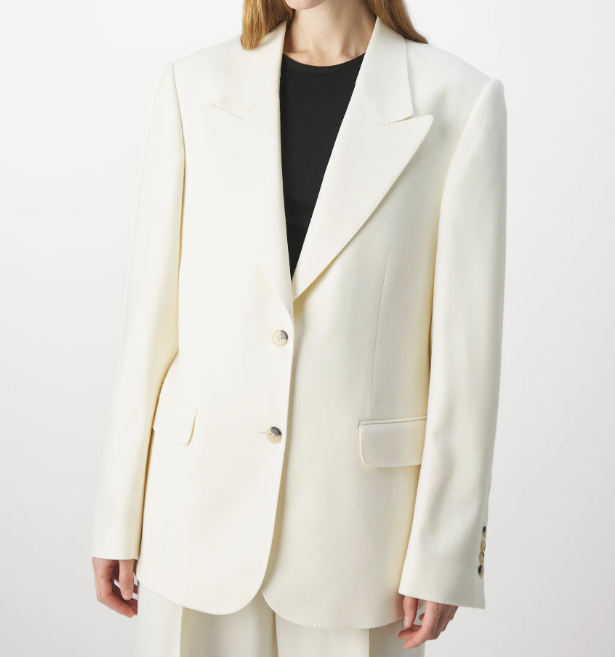BITE Studios ECOLE Flanell Blazer off-white