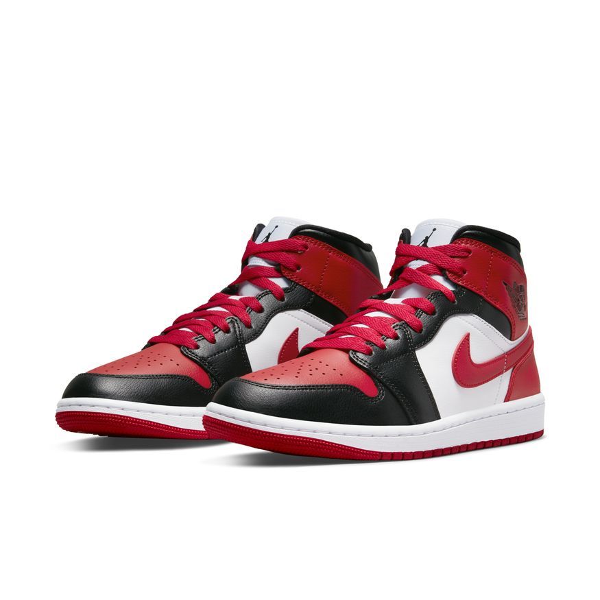 Air Jordan 1 Mid black gym red